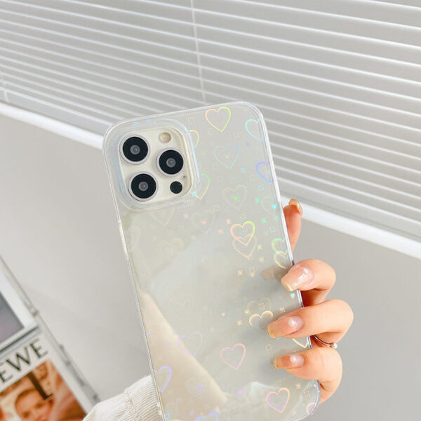 9cc0a1b8-5558-435d-ac69-5e3267e9361a.jpg Laser Colorful Love For Double-sided Coated Silicone Phone Case