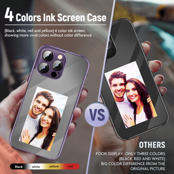 b8eead54-6c0a-4558-a02a-1d7934eace20.jpg iPhone 15 Pro/Pro Max NFC E‑Ink Smart Flip Case – Customizable & All‑Inclusive