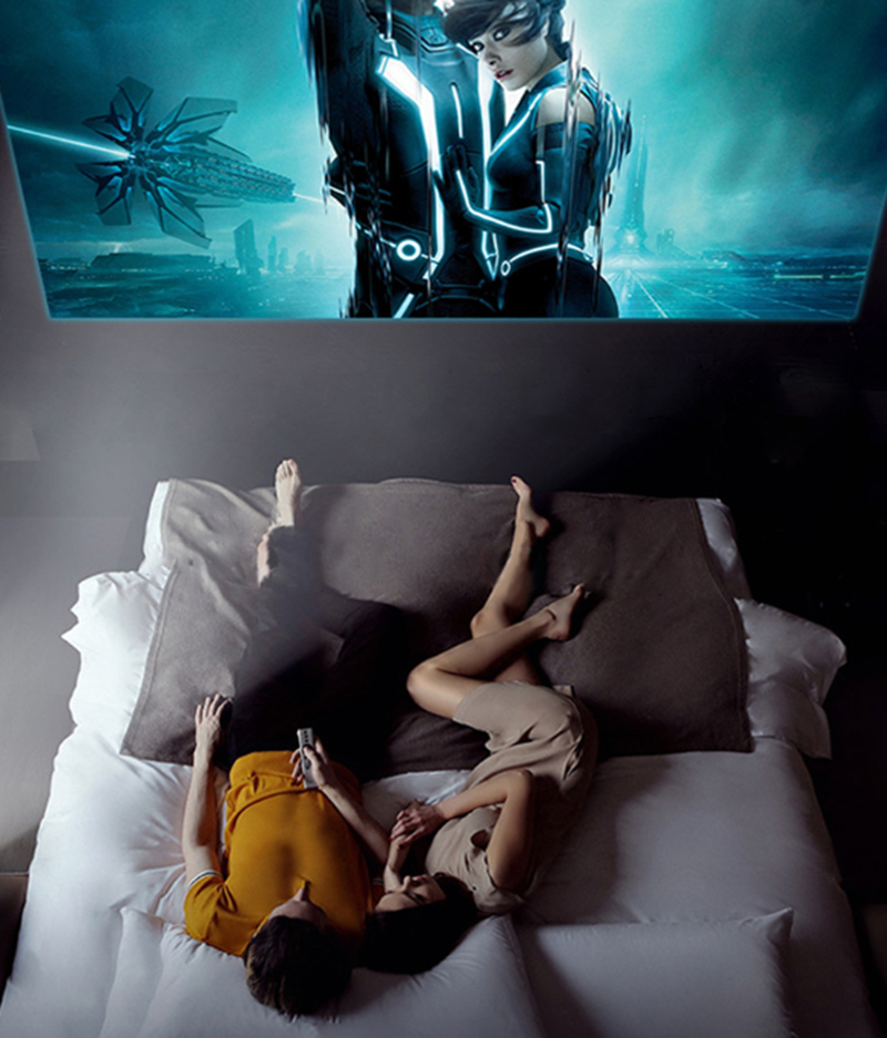 1080P mini projector, LED HD projector, home theater projector, portable projector, outdoor movie projector