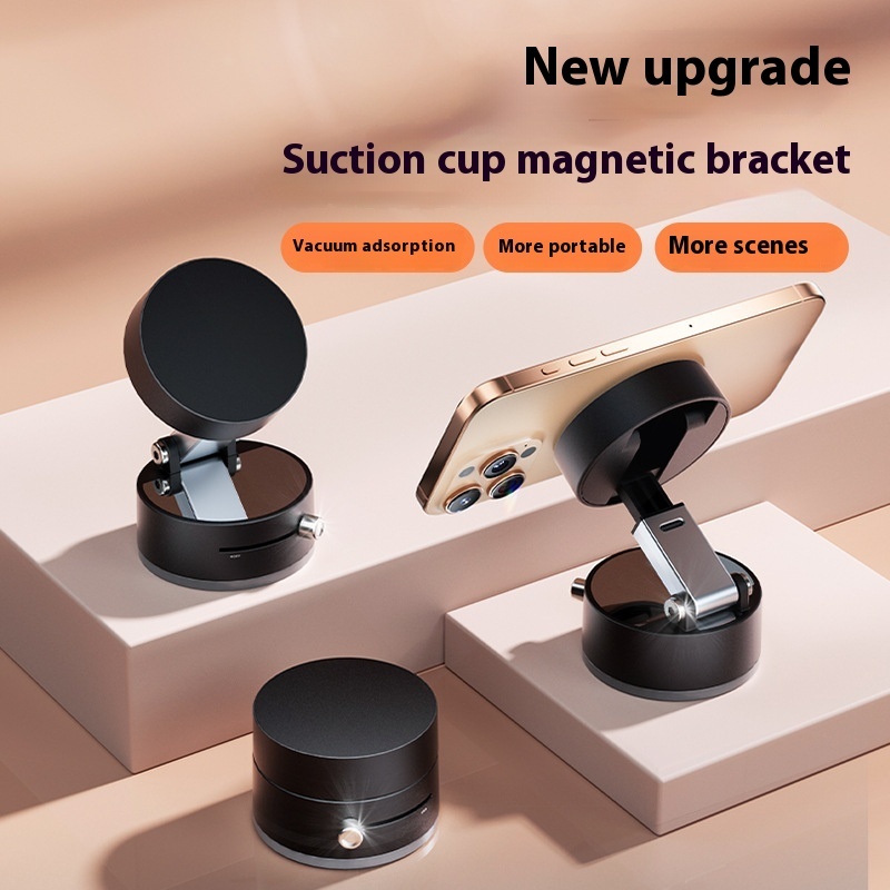 Foldable Magnetic Car Phone Holder with Suction Cup