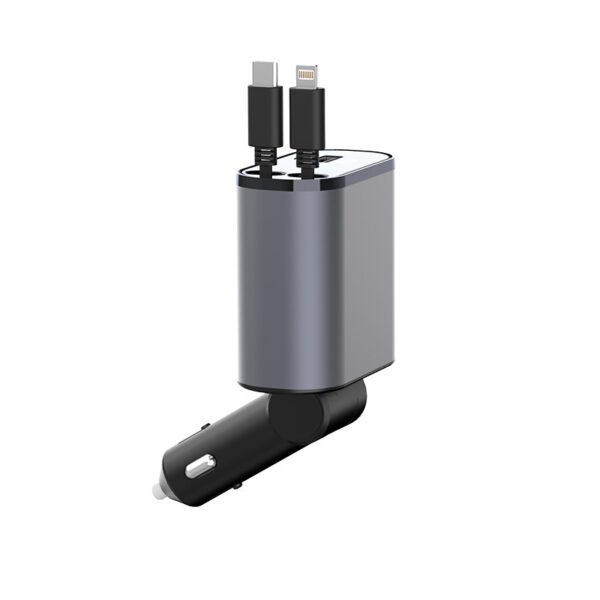 100W Metal Car Charger – USB & Type-C Fast Charging Adapter for Cars | gizmoprohaven.com
