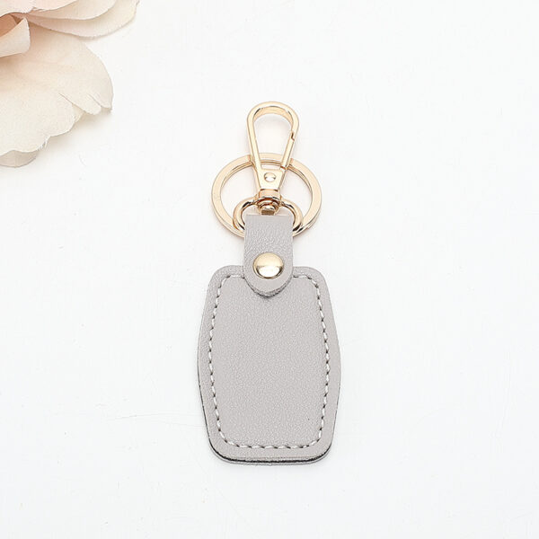 Leather Rectangular Keychain