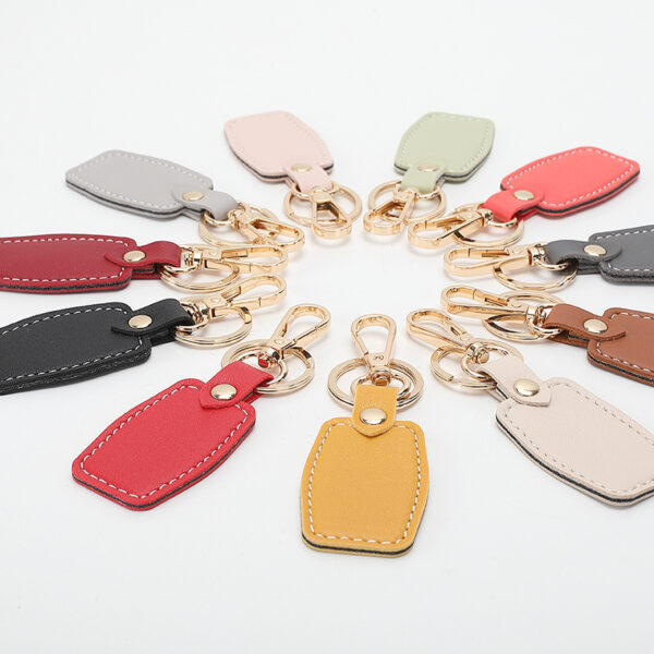 Leather Rectangular Keychain