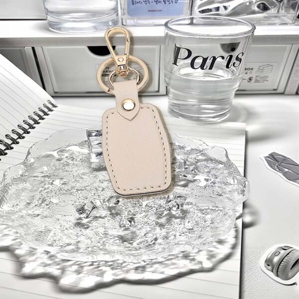 Leather Rectangular Keychain