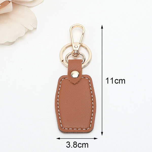 Leather Rectangular Keychain