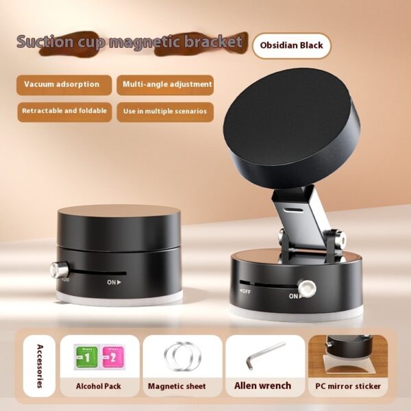 Foldable Magnetic Car Phone Holder with Suction Cup