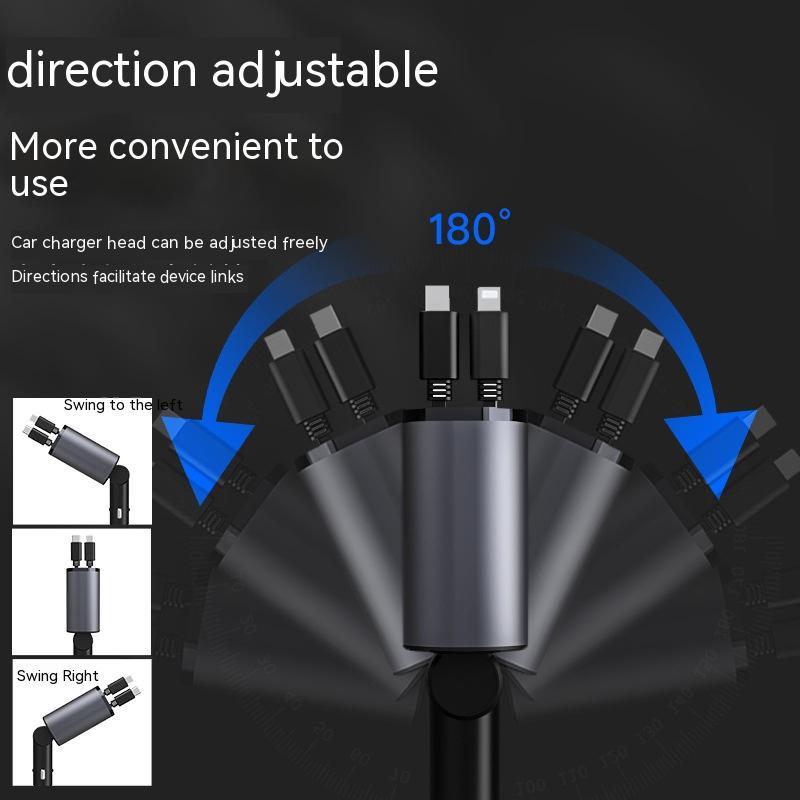 100W Metal Car Charger – USB & Type-C Fast Charging Adapter for Cars | gizmoprohaven.com