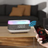 Smart Alarm Clock with Bluetooth Speaker & Wireless Fast Charger