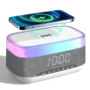 Smart Alarm Clock with Bluetooth Speaker & Wireless Fast Charger