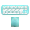 Wireless Retro Keyboard & Mouse Set – Cute Girls Color Edition