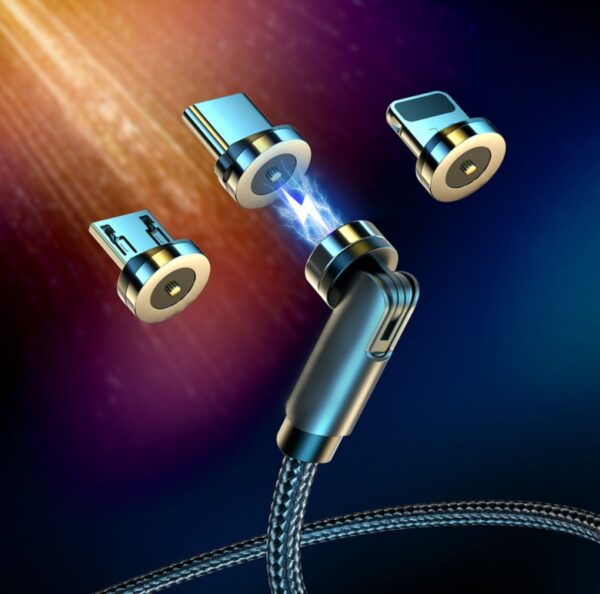 540° Magnetic Rotating Charging Cable